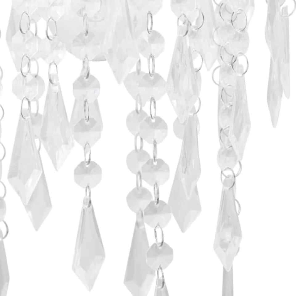 image 1 of Chrome & Clear Jewels Light Shade | Clear | Chrome | Small | 1