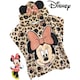 image 3 of Disney Minnie Mouse Girl's Towel Poncho | Kids Pink Hooded Beach Towel | Children's Bath Time Towel with 3D Ears & Bow Hood | Pink Gift