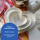 image 8 of Mikasa Serving Platter White Porcelain Heart Shaped 30cm