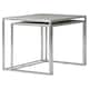image 4 of Interiors by Premier Set of Two Rectangular Side Tables Silver