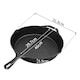 image 2 of Toque Frying Pan Non Stick Cast Iron 30cm Steak Skillet Round BBQ Grill Camping