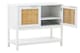 image 2 of Orsina Versatile White Wood Side Cabinet, Rustic Bedside Cabinet, Easily Maintained Display Cabinet With Storage