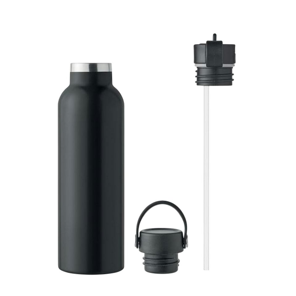 image 1 of MidOcean Boali Double Wall 700ml Water Bottle - Black - One Size Black | One Size