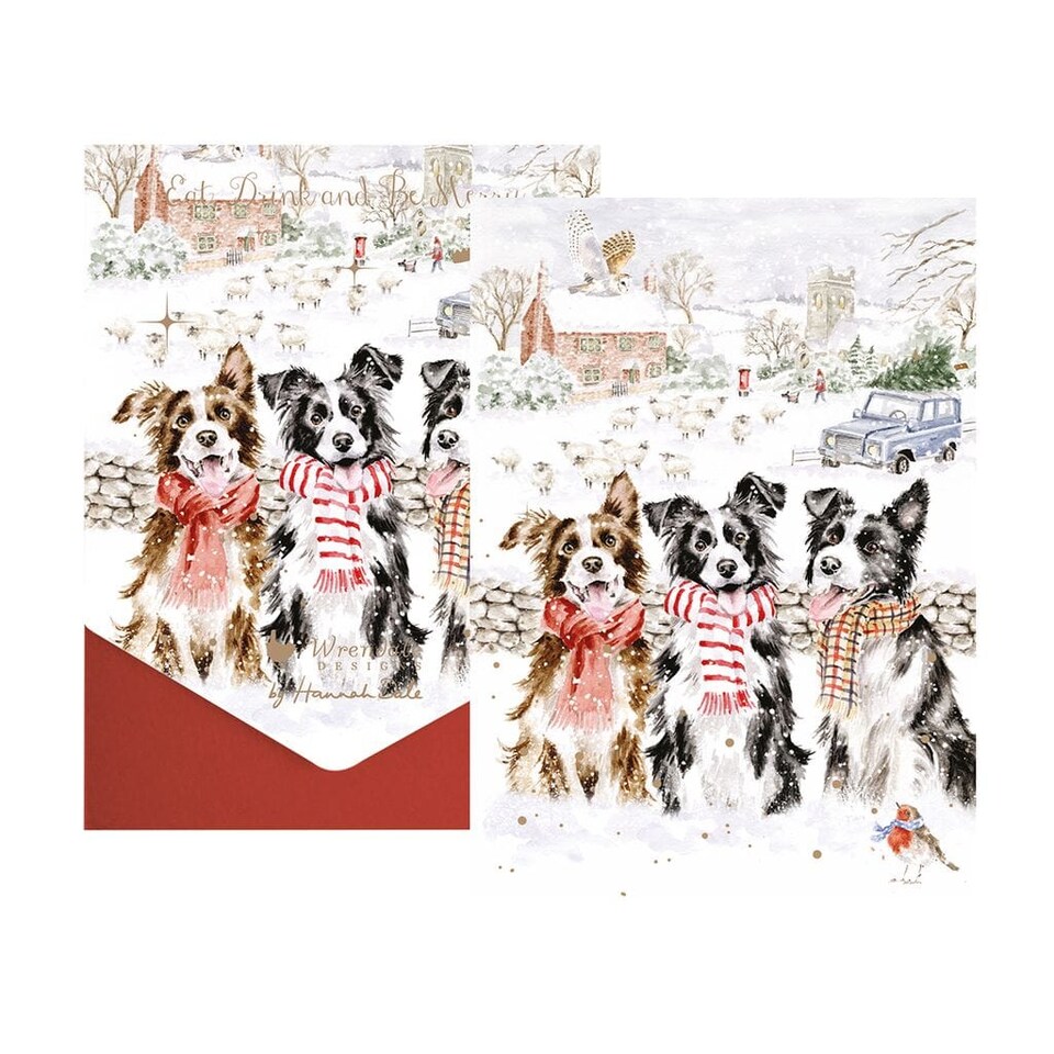 image 1 of Wrendale Designs Illustrated Animal Christmas Card Pack - 8 Cards and Envelopes