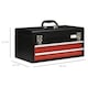 image 7 of DURHAND Lockable 2 Drawer Tool Chest with Ball Bearing Slide Drawers Black Black | Red