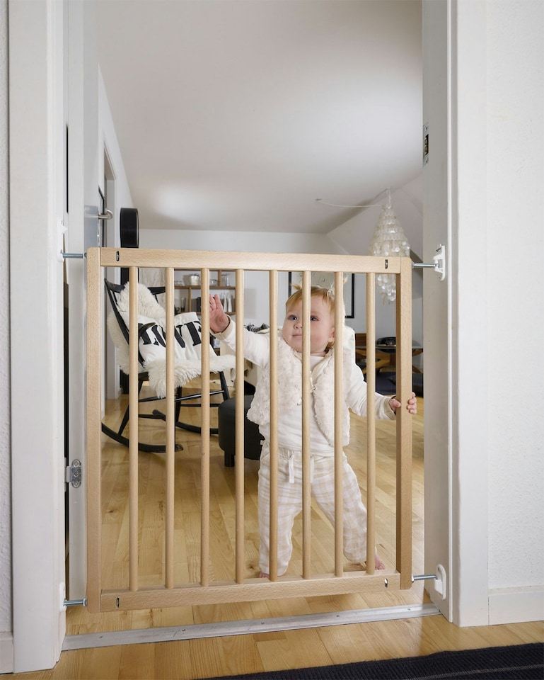 image 1 of BabyDan ELSA Beechwood Wall Mounted Safety Gate
