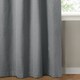 image 5 of Furn The Ultimate Blackout Textured Woven Eyelet Curtain Pair | Blue | Denim | 1