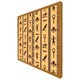 image 4 of Eye of horus, pharaoh, flowers, pyramid, bird, ankh (Picture Frame) Black | L