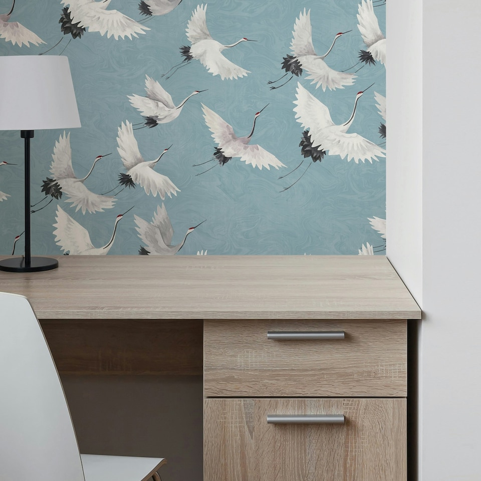 image 1 of NuWallpaper NU2680 Halcyon Peel & Stick Wallpaper, Blue Multi
