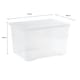 image 8 of Wham Crystal 4 x 102L Stackable Plastic Storage Boxes with Lids Clear Clear