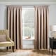 image 5 of Matrix Latte Curtains 66 x 72 inch (168 x 183 cm) Room Darkening Pencil Pleat Thermal Noise Reducing Curtains for Bedroom and Living Room