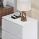 image 6 of FWStyle Carlton 3 Drawer Chest Of Drawers - White Gloss Front