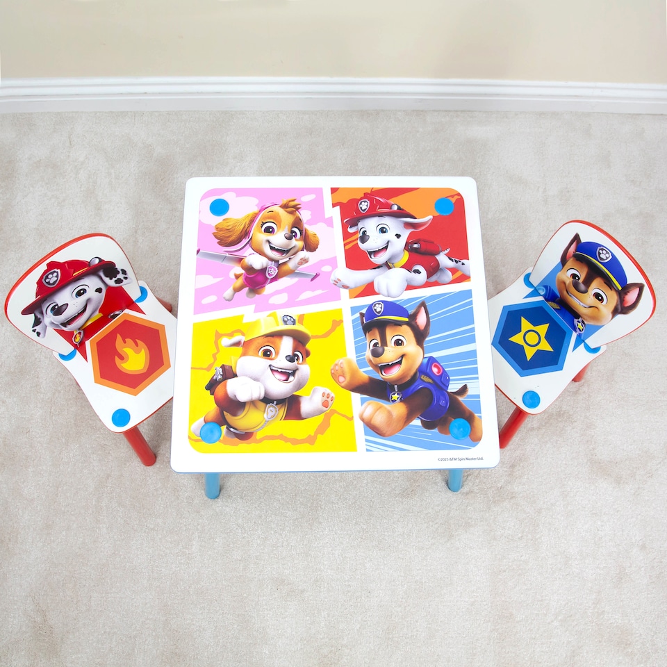 image 1 of Paw Patrol Badges Table And Chairs