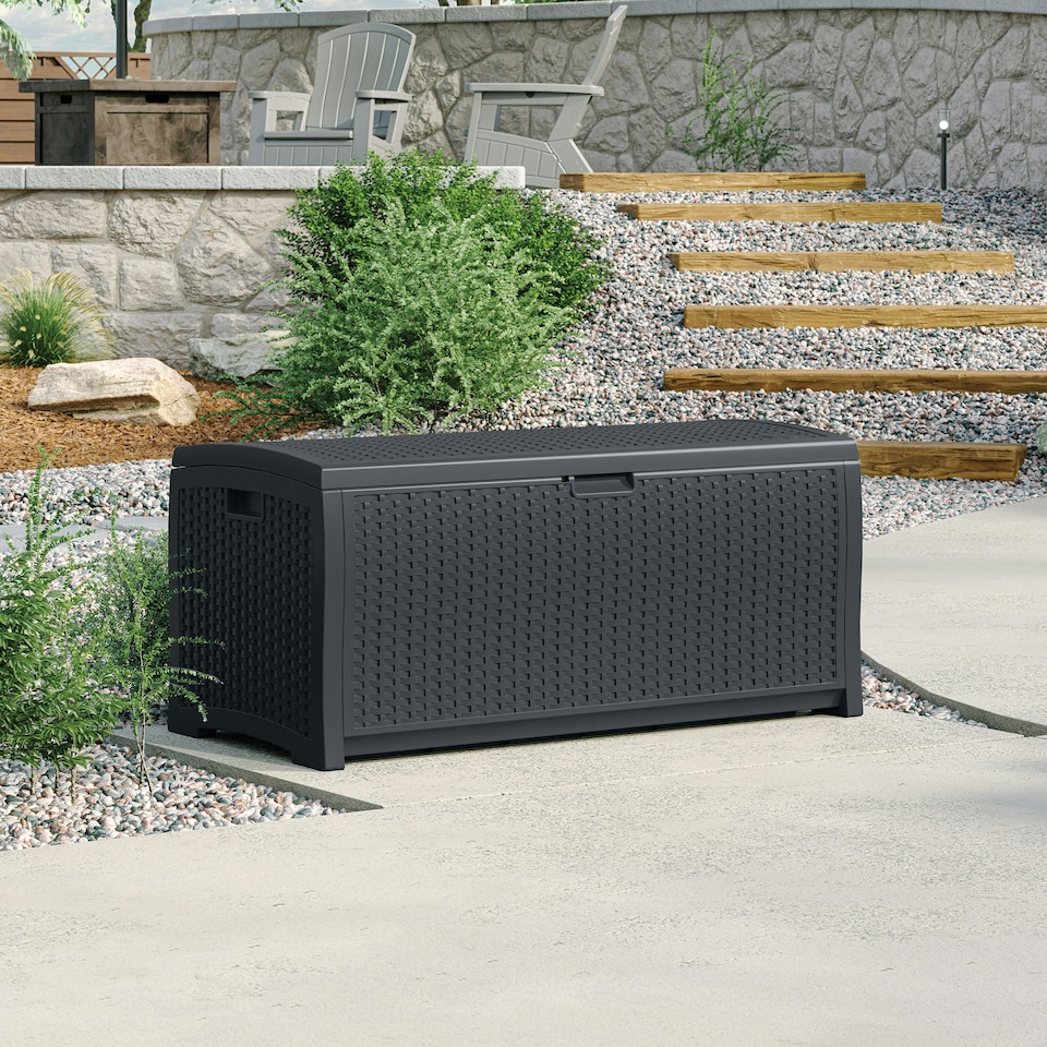 image 1 of Suncast Missouri 276L Storage Box - Cyberspace Grey Grey