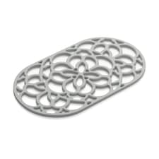 Zeal Large Oval Silicone Heritage Trivet, 32cm, French Grey