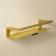 image 2 of Cosmic Glass Soap Dish with Screws and Durable Metal for Bathroom, Brushed Gold
