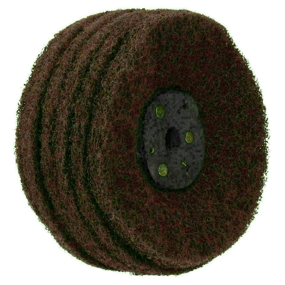 image 1 of Coarse Medium Fine Abrasive Scotch Mops Rust Paint Remover Polish 4" x 6 Row