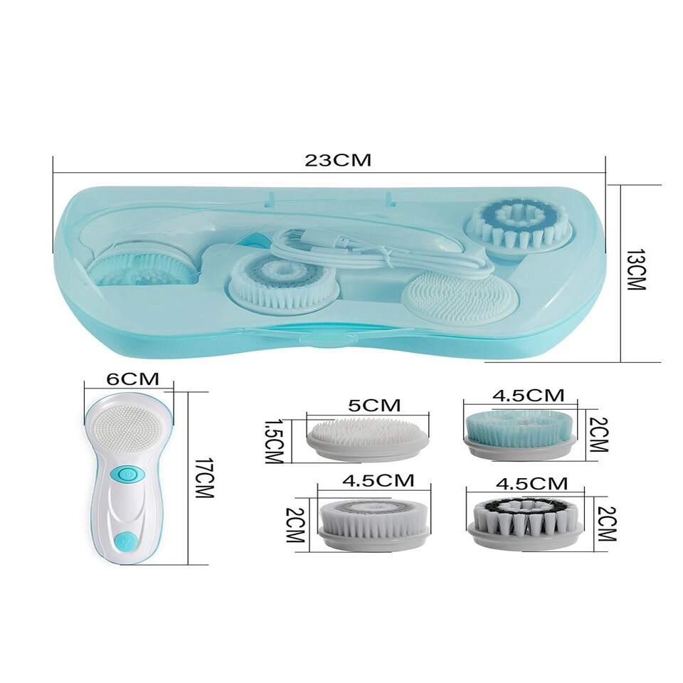 image 1 of Living and Home 4 in 1 Electric Facial Cleansing Brush