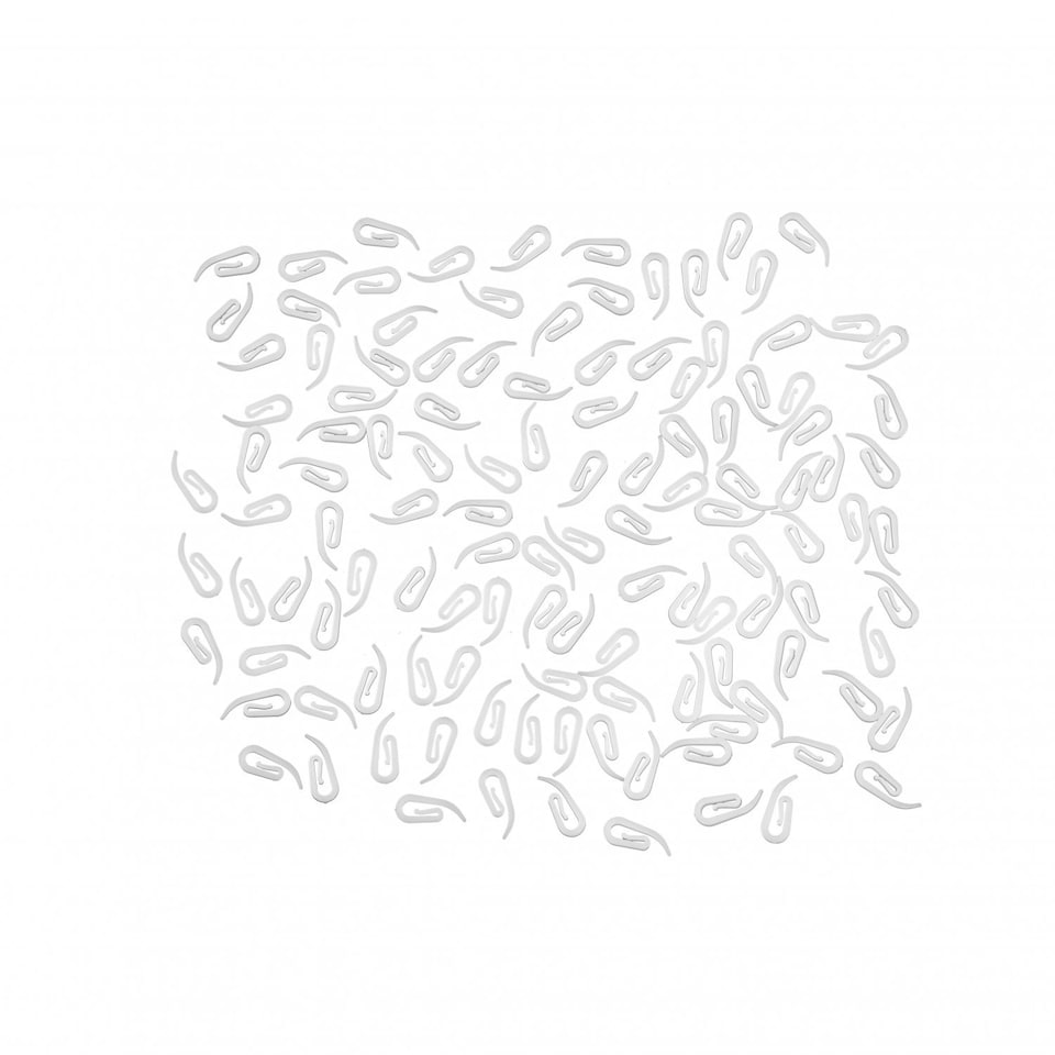 image 1 of Plastic Window Door Bathroom Curtain Hooks Set of 120 - 2.8 x 1.2cm