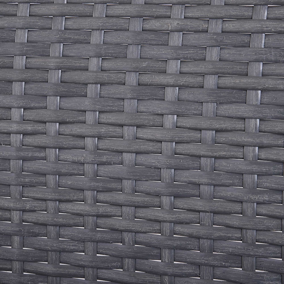 image 1 of Outsunny 3 Pieces Rattan Bistro Set, Wicker Garden Furniture Set with Glass Top Coffee Table and Chairs, Washable Cushions, for Outdoor, Patio, Balcony, Grey