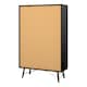 image 4 of Ry China Cabinet 1 Door 1 Glass Door 1 Drawer in Matt Black Walnut