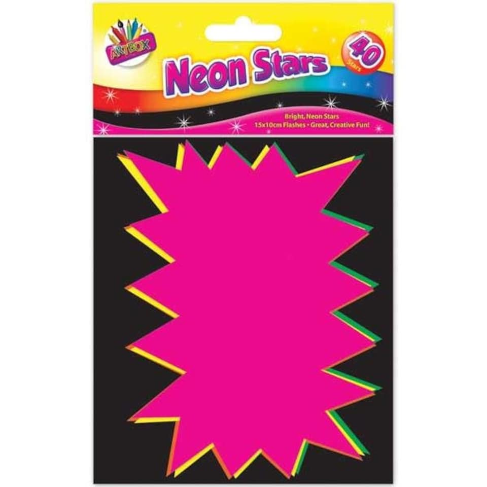 image 1 of Pack of 40 Fluorescent Flashes 15 x 10 cm