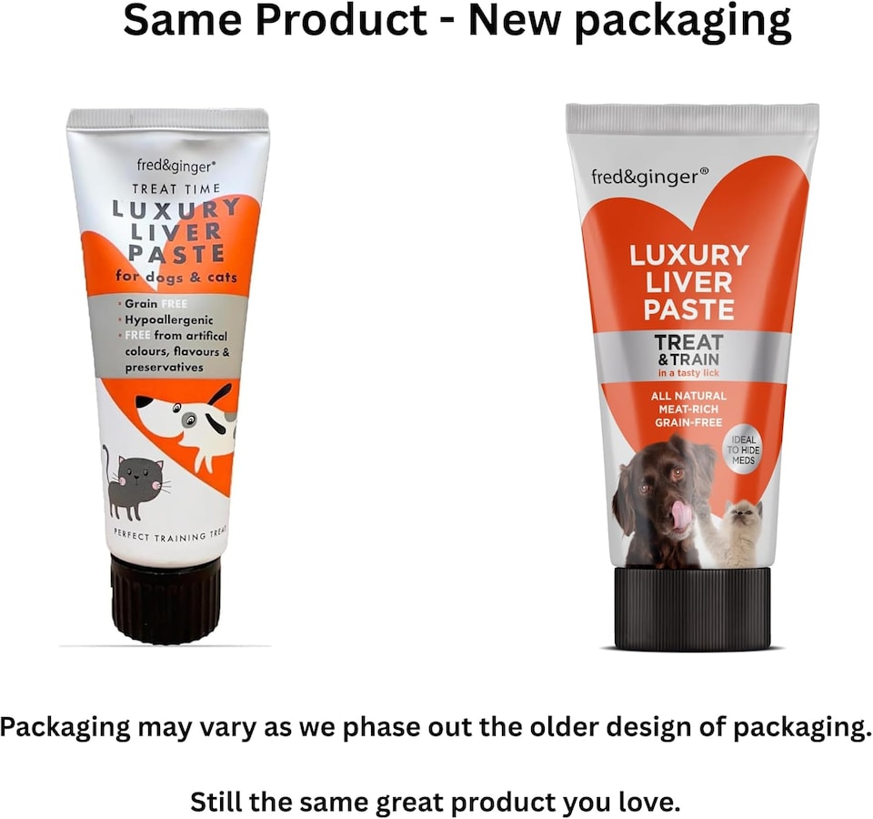 image 1 of Liver Paste Tubes for Dogs and Cats 75g [Pack of 6] Grain Free, Hypoallergenic Luxury Liver Pate Ideal Training Aid, Medication Administering