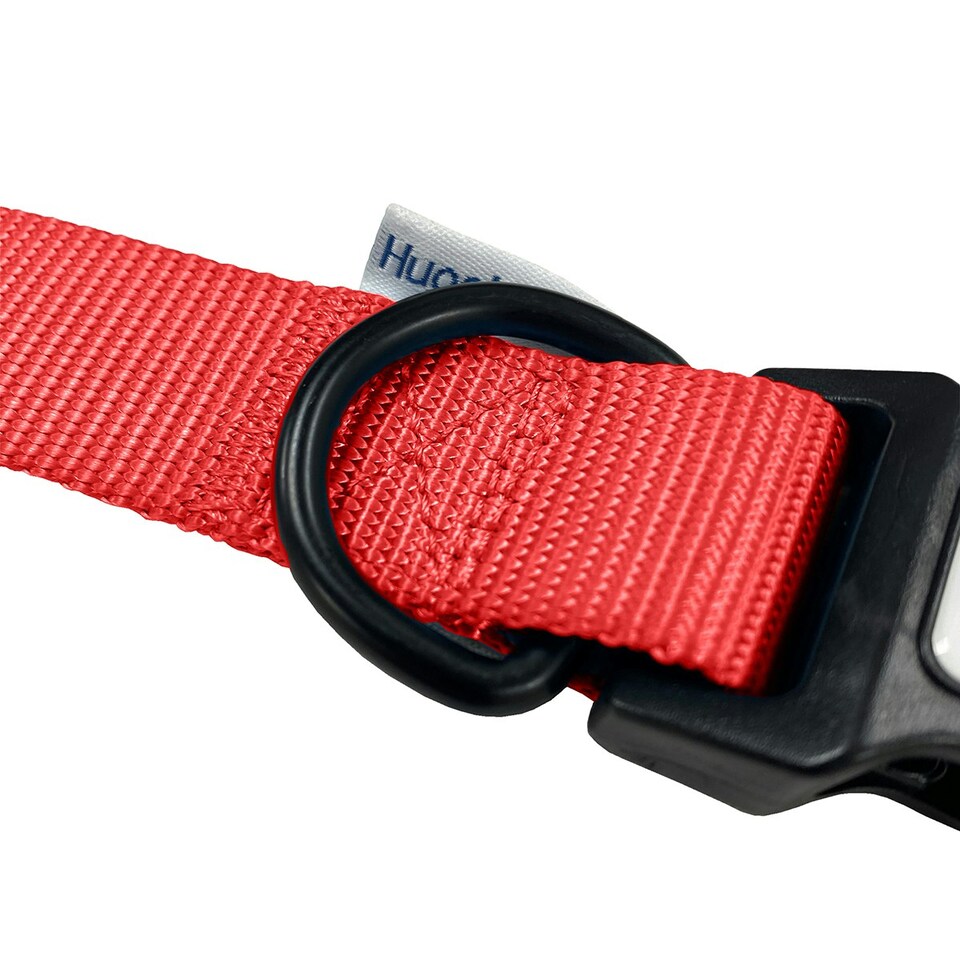 image 1 of HugglePets Snappy Adjustable Dog Collar Red | L