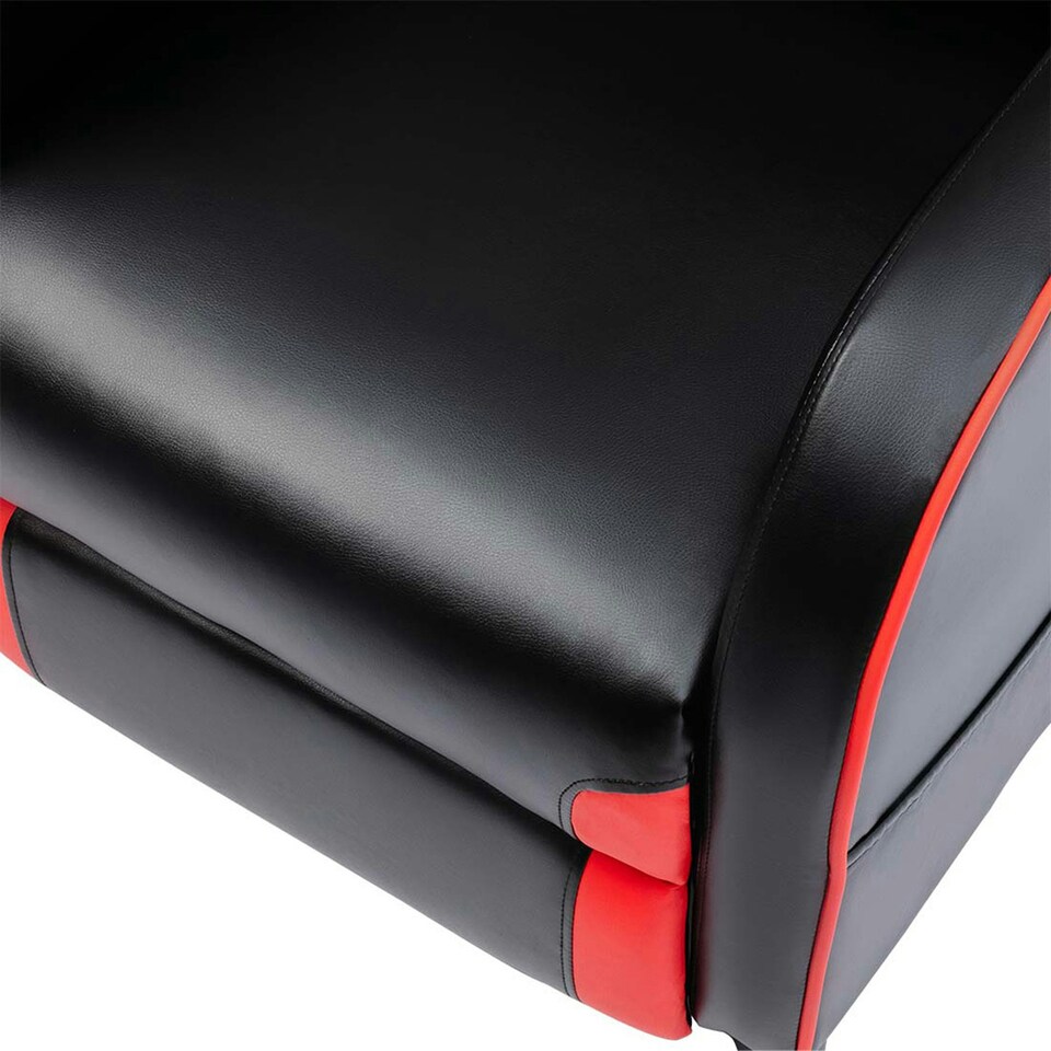 image 1 of Ranger S Faux Leather Recliner Armchair Sofa Cinema Gaming Chair (Red)