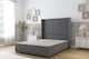 image 1 of Sloomy Rutherford Armour Coniston Divan Bed Base No Drawers With 54 Inch Wingback Headboard & 12 Inch Matching Footboard | Grey | Armour | Single | 1
