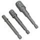 image 1 of 3pc Allen Hex Socket Driver Set 1/4" 3/8" 1/2" Power Shank Adaptor Adapter AT706
