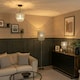 image 3 of ValueLights Enna Polished Silver Table Lamp with Silver Tiered Shade