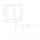 image 5 of Under Sink Full Pedestal Basin Cabinet Cupboard Bathroom Storage Unit | White | 1