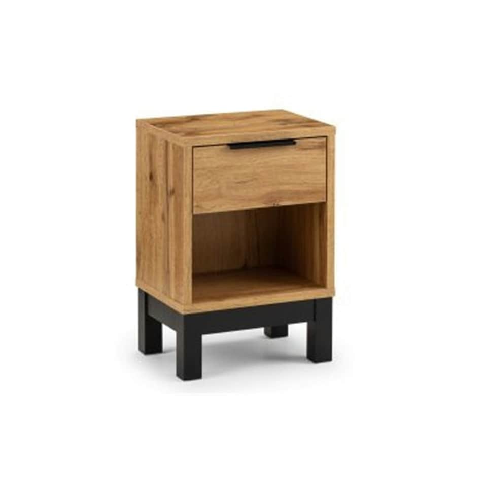 image 1 of Premier Oak-Effect Bedside Drawer - 1 Drawer