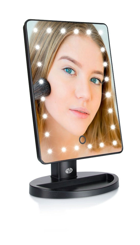 image 1 of 24 LED Makeup Mirror with mini removable 10X Magnifying Mirror