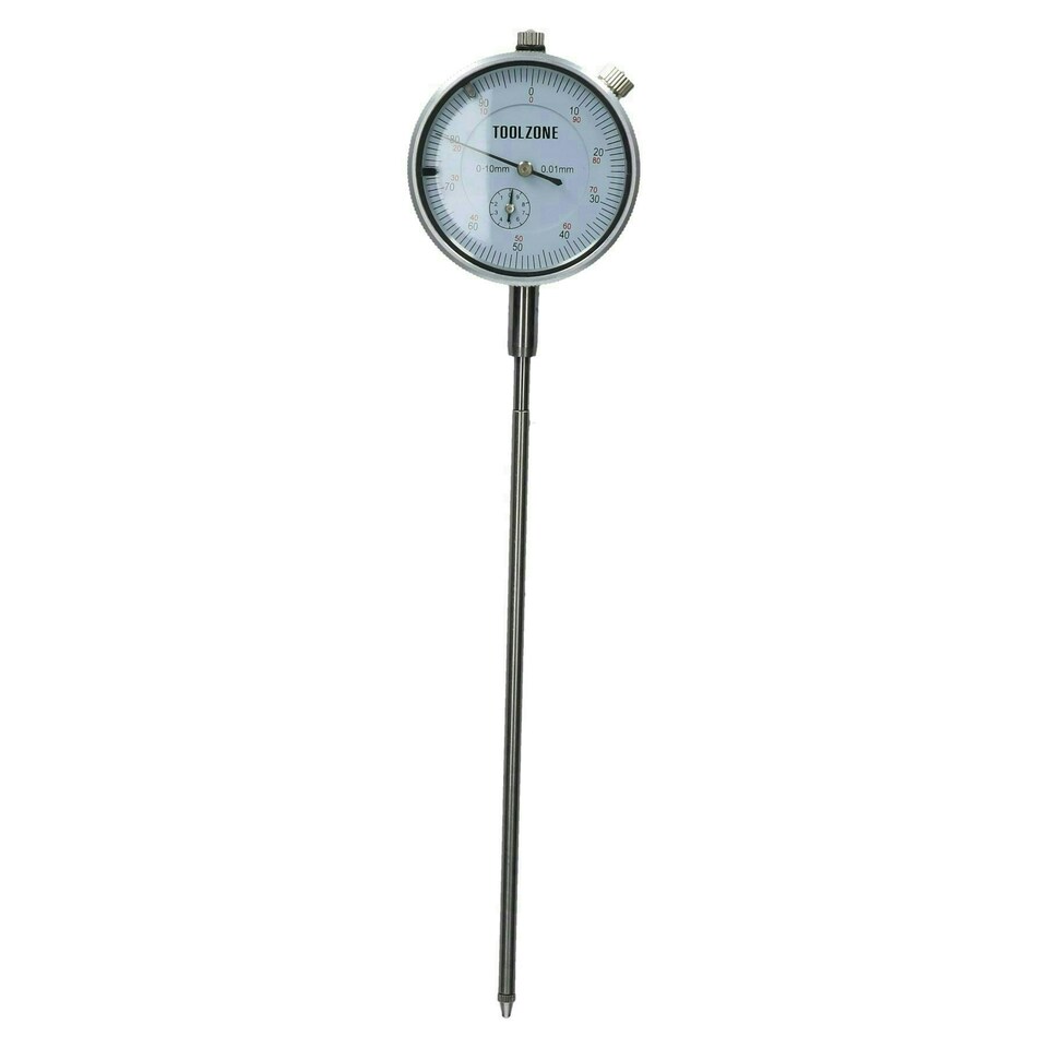 image 1 of Extra Long Dial Test Indicator DTI Clock Guage Measuring Precision Plunge Probe