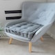 image 1 of Seat Pad Cushion Booster 100% Cotton Cover Extra Thick 10cm 45cm Square