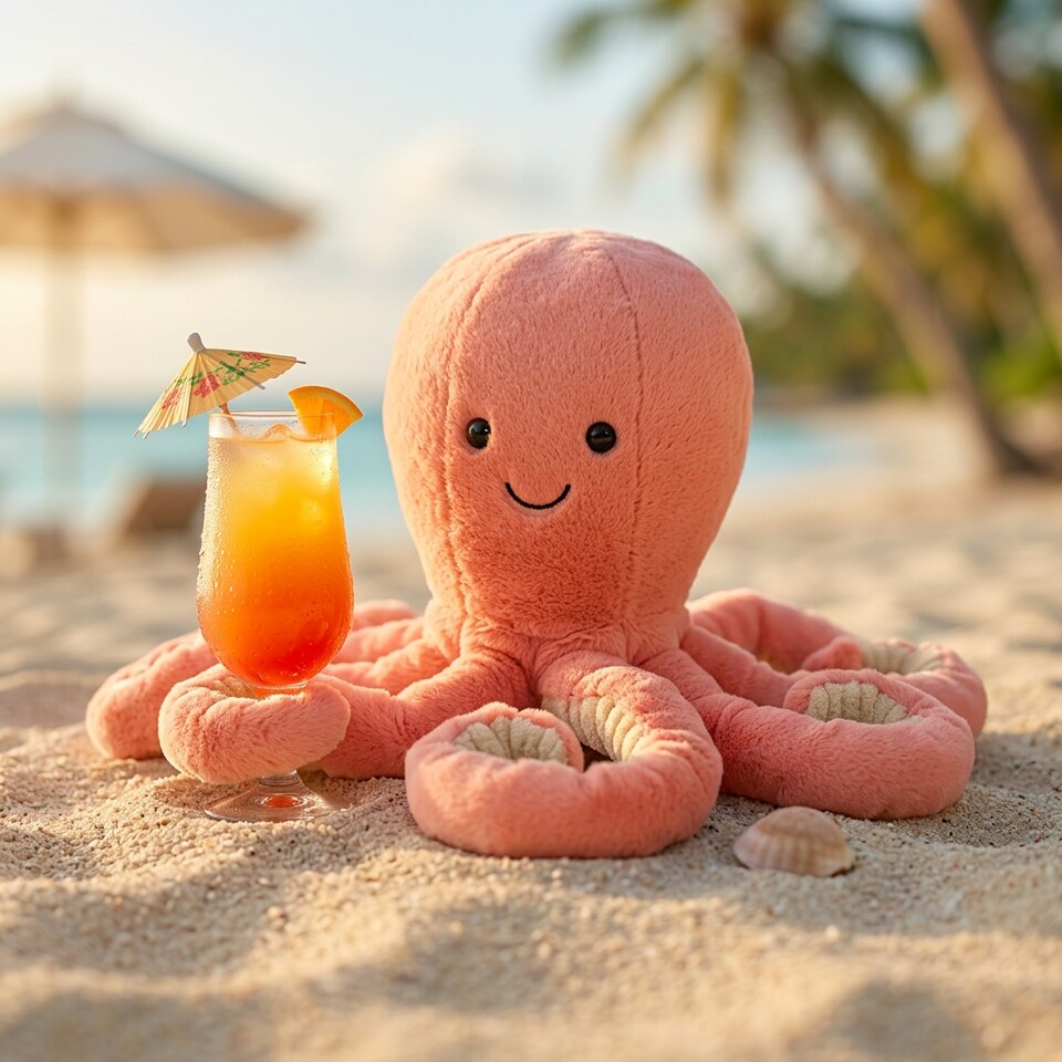 image 1 of Gosh! Octopus Plush Softie Toy