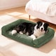 image 10 of Large Dog Pet Bed Orthopedic Washable Waterproof Corduroy Wear Resistant 93x63cm | Green | L | L