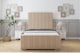 image 1 of Sloomy Radcliffe Pebble Plush Bed Frame With 50" Upholstered Headboard 3' Single