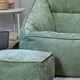 image 6 of Natalia Chenille Adults Bean Bag Armchair and Pouffe, Ready Filled Large Beanbag and Footstool Sage Green | Green | Sage Green | 2