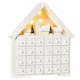 image 1 of HOMCOM 24-Drawer Wooden Christmas Advent Calendar, Wooden Light-Up Decoration