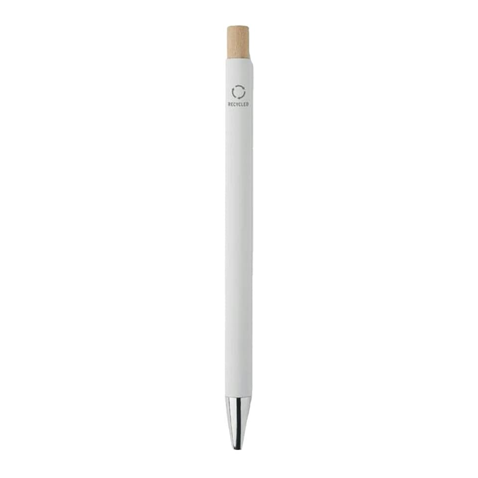 image 1 of MidOcean Bergamo Recycled Aluminium Ballpoint Pen - White - One Size