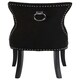 image 5 of Interiors by Premier Black Cotton Velvet Dining Chair, High Quality Velvet Chair, HighBack Accent Chair, Cozy Borg Chair