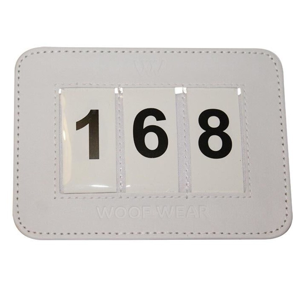 Woof Wear 3 Digit Dressage Number Holder White | Size: One Size
Colour: White/White