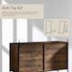 image 4 of Vida Designs Brooklyn 6 Drawer Chest of Drawers Industrial Bedroom Storage, Dark Wood