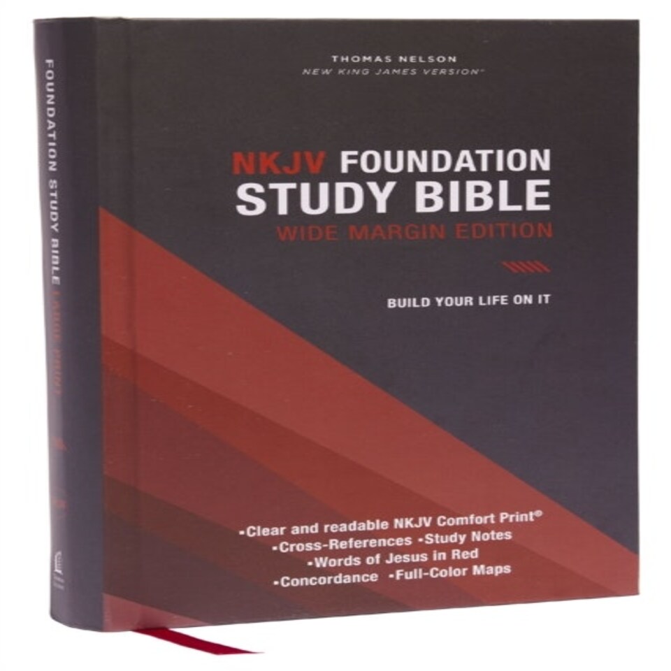Nkjv Foundation Study Bible Large Print Hardcover Red Letter Comfort Print
