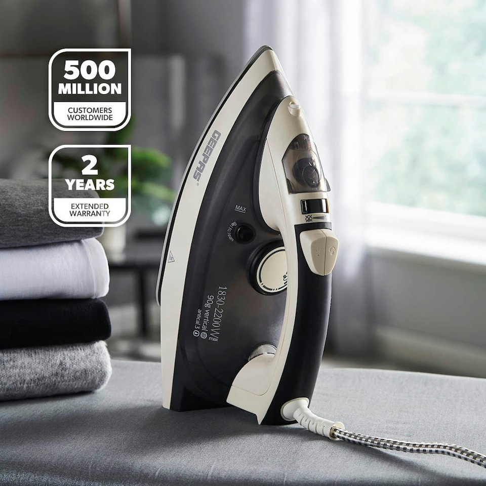 image 1 of GEEPAS Steam Iron | 2200W Grey