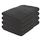image 1 of Nicola Spring Cotton Bath Sheets - 160cm x 90cm - Charcoal - Pack of 4