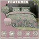 image 5 of Imogen Floral Printed Duvet Cover Set Reversible Polycotton Beddings Pink | Single